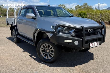 Silver 2022 Mazda BT-50 Dual Cab Chassis Xt (4X4)