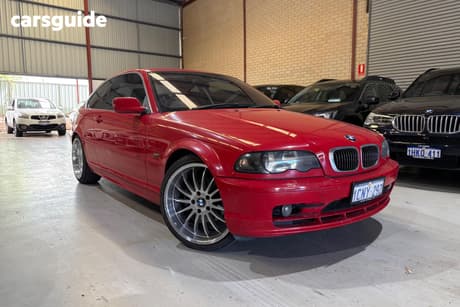 Red 2003 BMW 3 Coupe 25CI E46