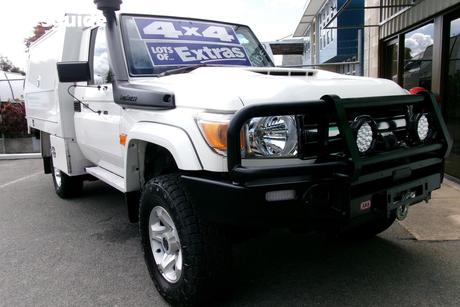 White 2022 Toyota Landcruiser Cab Chassis Gxl