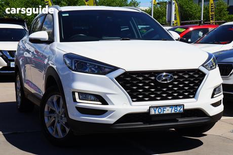 White 2020 Hyundai Tucson Wagon Active X (2Wd) Beige Int