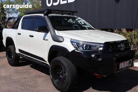 White 2018 Toyota Hilux Dual Cab Utility Rugged X (4X4)
