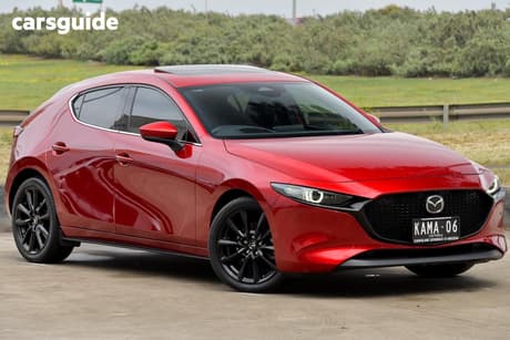 Red 2025 Mazda 3 Hatchback G25 Astina