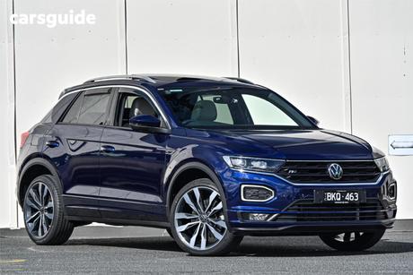 Blue 2020 Volkswagen T-ROC Wagon 140Tsi Sport