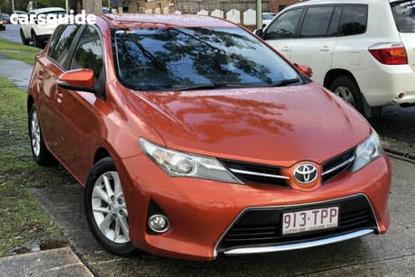 Orange 2014 Toyota Corolla Hatchback Ascent Sport