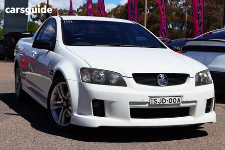 White 2010 Holden Commodore Utility Ss