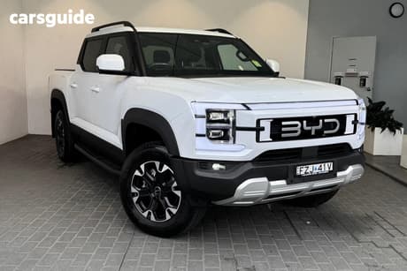White 2025 BYD Shark 6 Dual Cab Utility Dual Motor Premium
