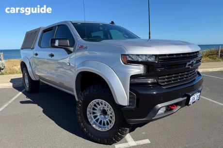 Silver 2022 Chevrolet Silverado Crew Cab Utility 1500 Lt Trail Boss