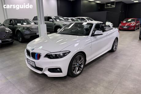 White 2019 BMW 220I Convertible M Sport