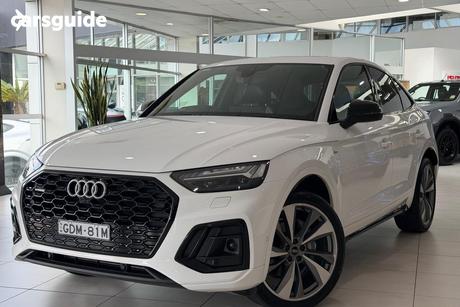 White 2021 Audi Q5 Sportback 45 Tfsi Quattro S Line Mhev