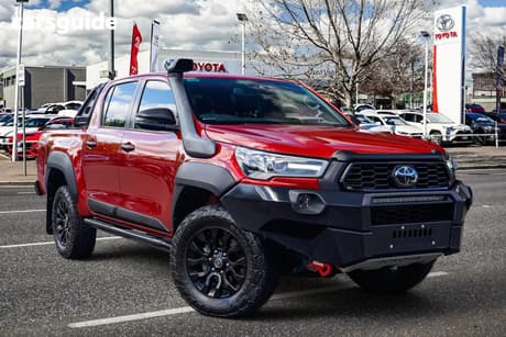 Red 2022 Toyota Hilux Double Cab Pick Up Rugged X (4X4)