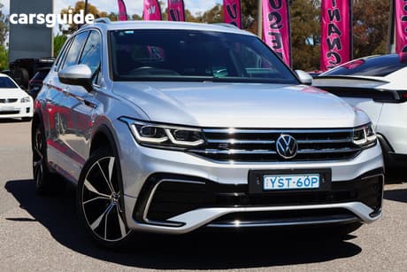 Silver 2021 Volkswagen Tiguan Wagon 162 Tsi R-Line