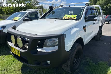 White 2013 Ford Ranger Dual Cab Utility Xls (4X4)