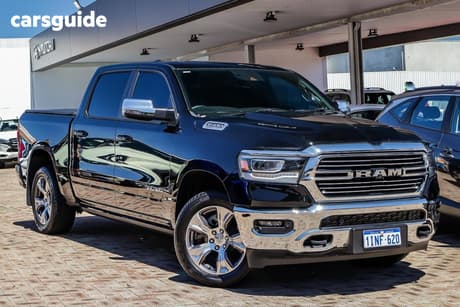 Black 2024 RAM 1500 Crew Cab Utility Laramie Sport Rambox Mhev