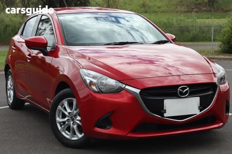 Red 2016 Mazda 2 Hatchback Maxx