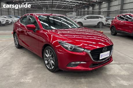 Red 2018 Mazda 3 Sedan Sp25 Astina