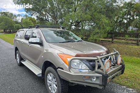 Gold 2014 Mazda BT-50 Dual Cab Utility Gt (4X4)