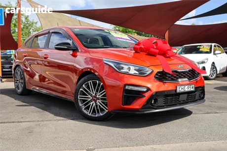Orange 2020 Kia Cerato Sedan Gt Safety Pack