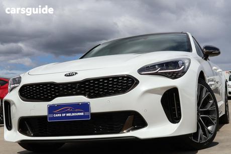 White 2020 Kia Stinger Sedan Gt-Line (Red Leather)