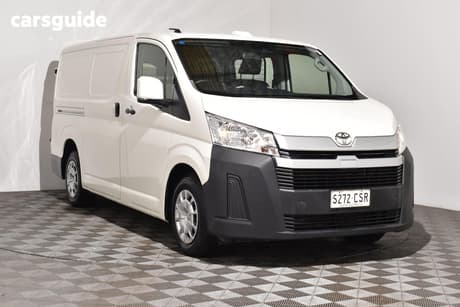 White 2022 Toyota HiAce Van Lwb Barn Door