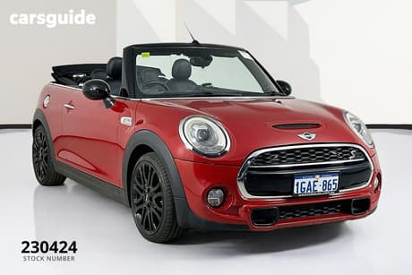 Red 2016 Mini Cabrio Convertible S