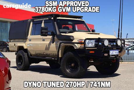 Beige 2019 Toyota Landcruiser Double Cab Chassis Gxl (4X4)