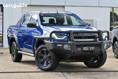 Blue 2022 Isuzu D-MAX Crew Cab Utility X-Terrain (4X4)