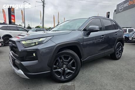 Silver 2021 Toyota RAV4 Wagon Edge (Awd) Hybrid
