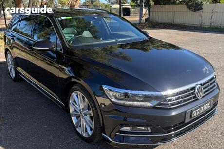 Black 2017 Volkswagen Passat Wagon 206Tsi R-Line