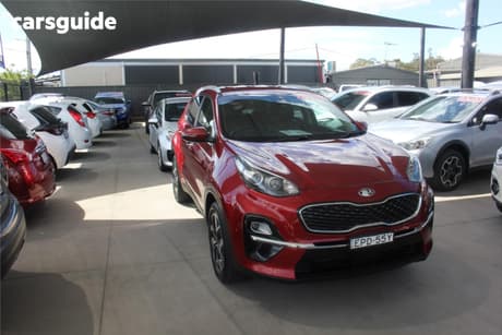 Red 2021 Kia Sportage Wagon Sx+ (Fwd)