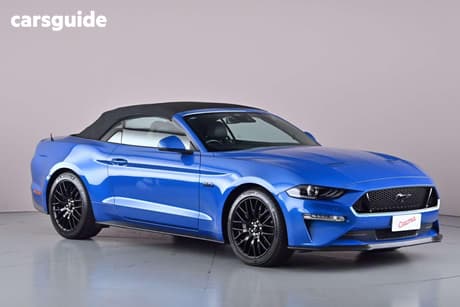 Blue 2021 Ford Mustang Convertible Gt 5.0 V8