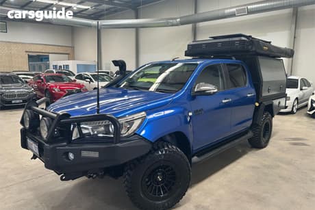Blue 2015 Toyota Hilux Dual Cab Utility Sr5 (4X4)