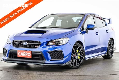Blue 2018 Subaru WRX Sedan Sti Premium (Wing) (Awd)