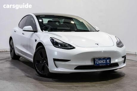 White 2023 Tesla Model 3 Sedan Rear-Wheel Drive