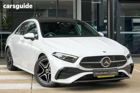 White 2023 Mercedes-Benz A200 Sedan