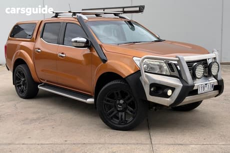Orange 2016 Nissan Navara Dual Cab Utility St-X (4X4)