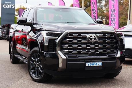 Black 2025 Toyota Tundra Dual Cab Pick-up Platinum