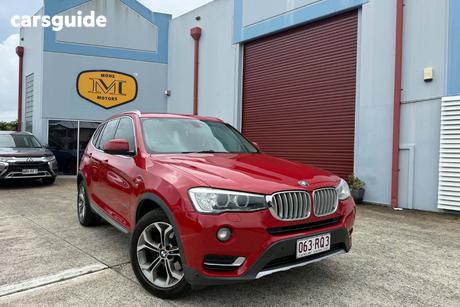 Red 2015 BMW X3 Wagon Xdrive 20D