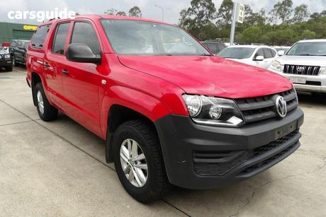 Red 2020 Volkswagen Amarok Dual Cab Utility Tdi420 Core 4Motion (4X4)