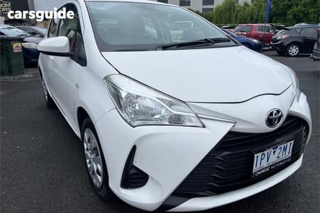 White 2017 Toyota Yaris Hatchback Ascent
