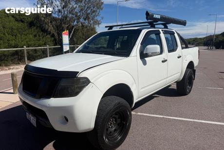 White 2012 Nissan Navara Dual Cab Pick-up St (4X4)