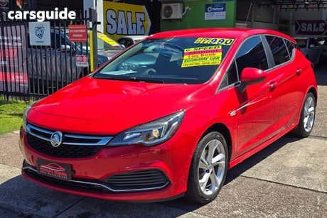 Red 2017 Holden Astra Hatchback Rs