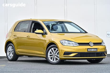 Yellow 2017 Volkswagen Golf Hatchback 110 Tsi