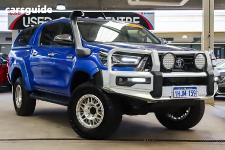 Blue 2021 Toyota Hilux Double Cab Pick Up Sr5 (4X4)