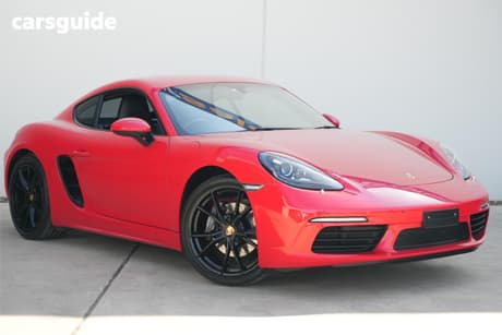 Red 2018 Porsche 718 Coupe Cayman