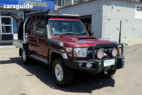 Red 2016 Toyota Landcruiser Double Cab Chassis Gxl (4X4)