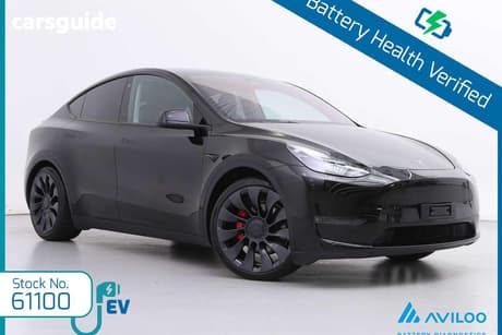 Black 2023 Tesla Model Y Wagon Performance