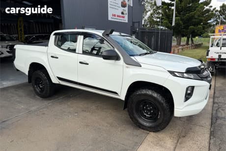 White 2019 Mitsubishi Triton Double Cab Pick Up Glx Adas (4X4)