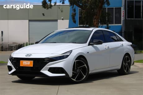 White 2021 Hyundai I30 Sedan N Line Premium
