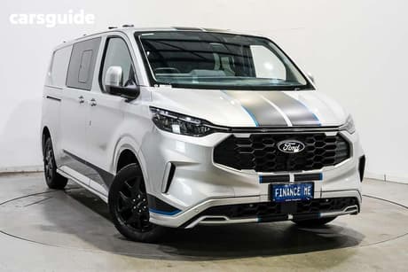 Silver 2025 Ford Transit Custom Dual Cab Van Sport Dciv (Lwb)