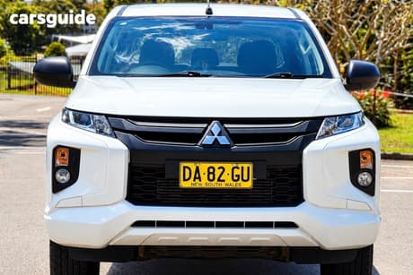 White 2021 Mitsubishi Triton Double Cab Chassis Glx Adas (4X4)